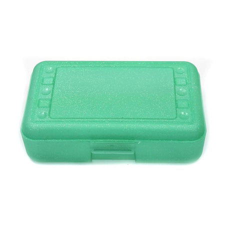 Pencil Box, Lime Sparkle 