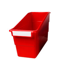 Standard Shelf File with Label Holder, Red