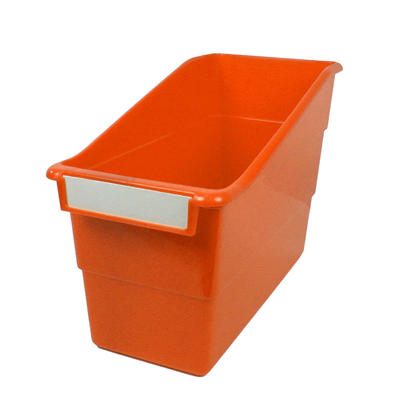 Standard Shelf File with Label Holder, Orange