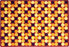 Roundabout© Classroom Rug, 5'4" x 7'8" Rectangle Red