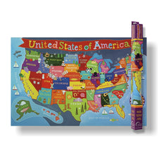 Round World Products Kid's United States Wall Map