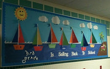 "Sailing Back to School!" Classroom Bulletin Board Idea