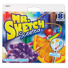 Mr. Sketch Scented Chisel Tip Markers, 8 Count