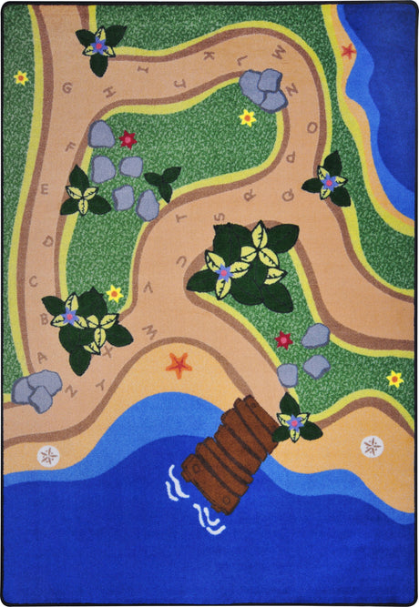 Sandy Shores© Classroom Carpet, 5'4" x 7'8" Rectangle