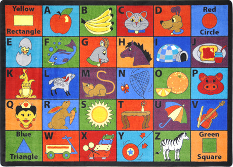 Say My Name© Classroom Circle Time Rug, 7'8" x 10'9" Rectangle