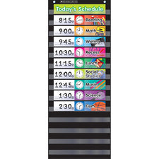 Daily Schedule Pocket Chart, Black