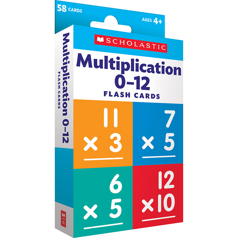 Flash Cards: Multiplication 0 - 12 