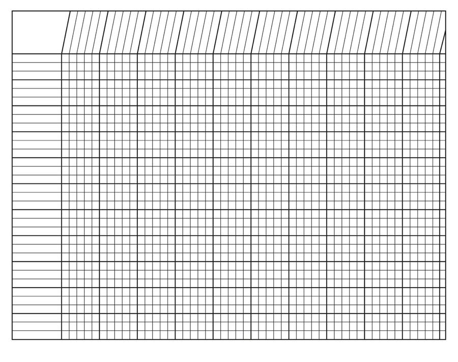 Incentive Chart Horizontal White 28 x 22
