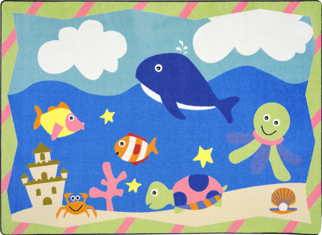 Sea Babies© Classroom Rug, 7'8" x 10'9" Rectangle