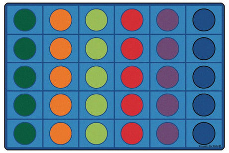 Seating Circles Classroom Circle Time Rug, 8' x 12' Rectangle