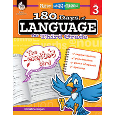 Practice, Assess, Diagnose: 180 Days of Language for Third Grade