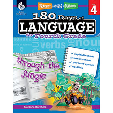 Practice, Assess, Diagnose: 180 Days of Language for Fourth Grade