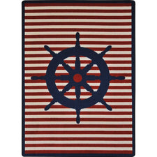 Set Your Course™ Classroom Carpet, 5'4" x 7'8" Rectangle - Blue