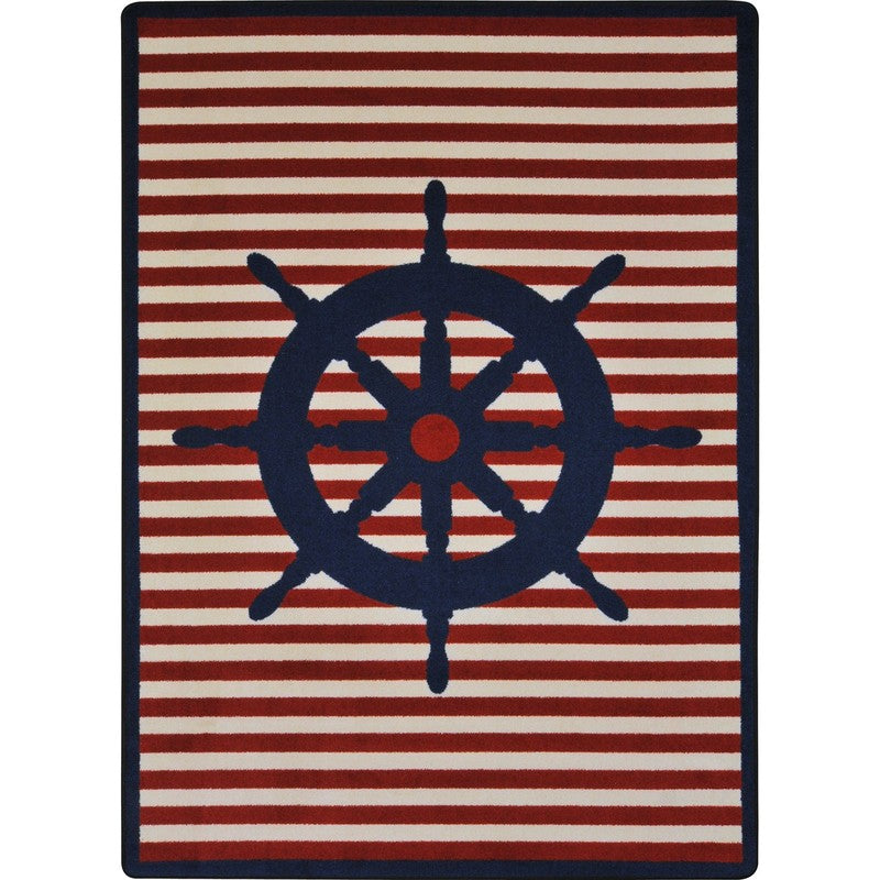 Set Your Course™ Classroom Carpet, 3'10" x 5'4" Rectangle - Blue