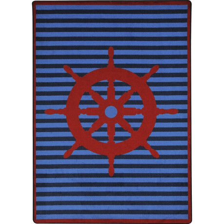 Set Your Course™ Classroom Carpet, 5'4" x 7'8" Rectangle - Red