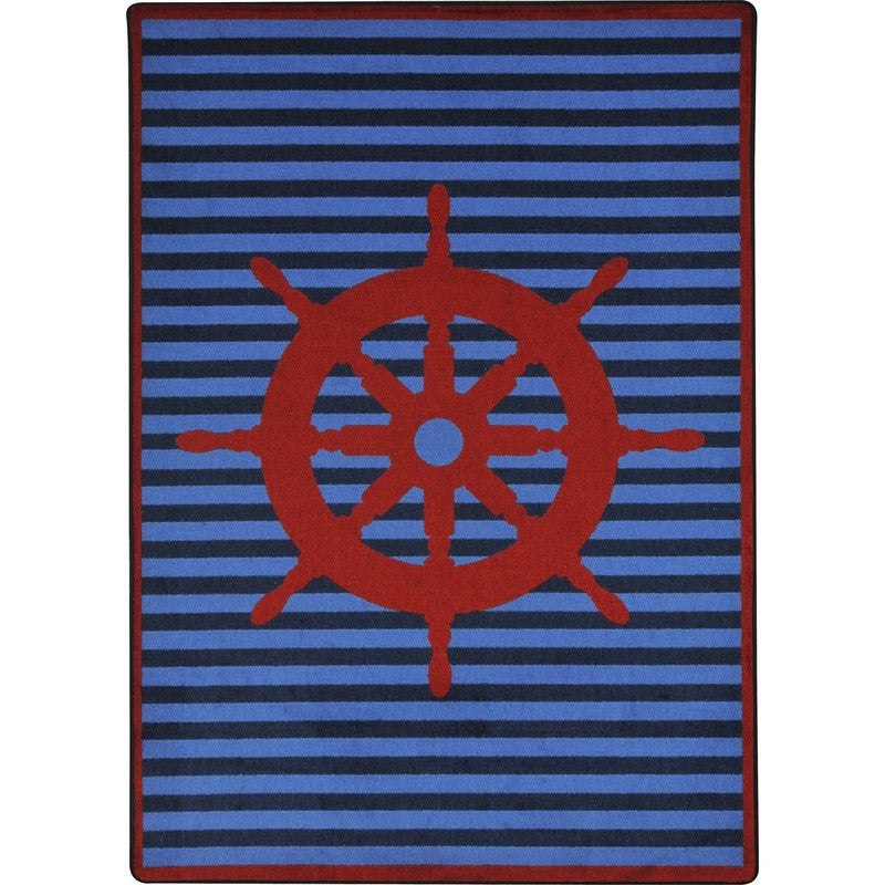 Set Your Course™ Classroom Carpet, 7'8" x 10'9" Rectangle - Red