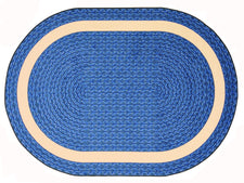 Sharing Circle© Classroom Rug, 5'4" x 7'8"  Oval Blue