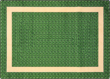 Sharing Circle© Classroom Rug, 3'10" x 5'4" Rectangle Green