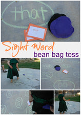 Sight Word Bean Bag Toss - w/ a Holiday Twist!