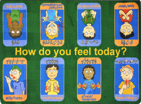Signs of Emotions© Classroom Rug, 5'4" x 7'8" Rectangle