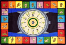 Signs of the Time© Classroom Circle Time Rug, 7'8" x 10'9" Rectangle