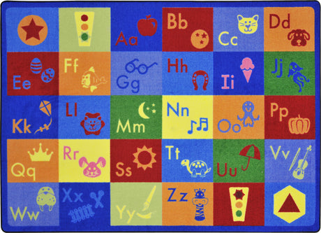 Simply Phonics© Classroom Rug, 5'4" x 7'8" Rectangle