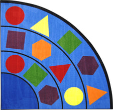 Sitting Shapes© Primary Classroom Rug, 6'7" Corner