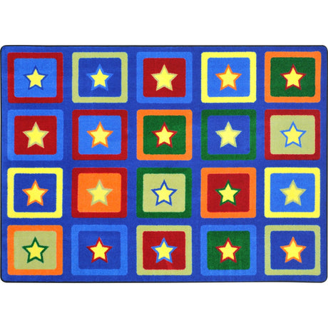 Sitting Stars™ Classroom Circle Time & Seating Rug, 7'8" x 10'9" Rectangle