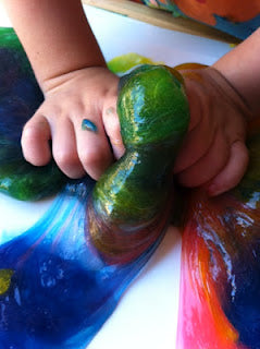 Sensory Fun - Rainbow Slime!