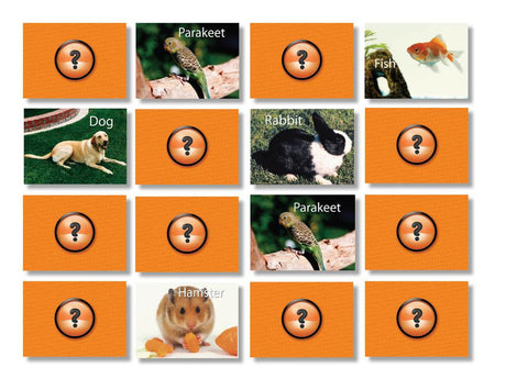 Pets Photographic Memory Matching Game