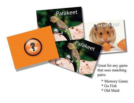 Pets Photographic Memory Matching Game