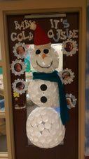 "Baby It's Cold Outside" - 3D Snowman Classroom Door Decoration