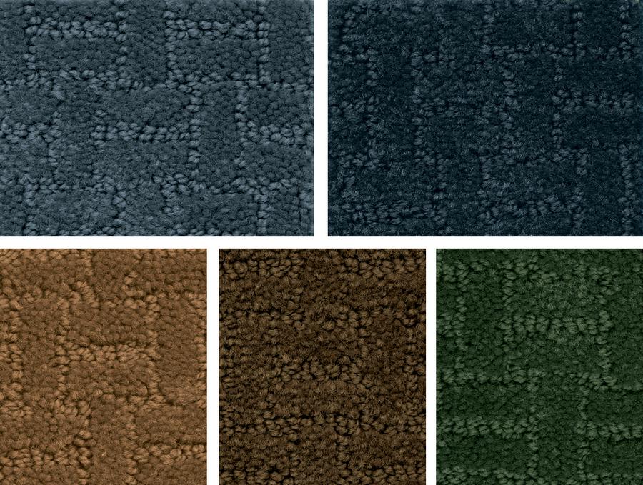 Soft-Touch Texture Blocks – Navy Blue, 8'4" x 12' Rectangle
