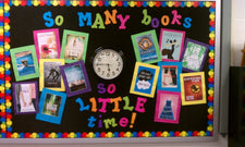 So Many Books, So Little Time! - Reading Back-To-School Bulletin Board