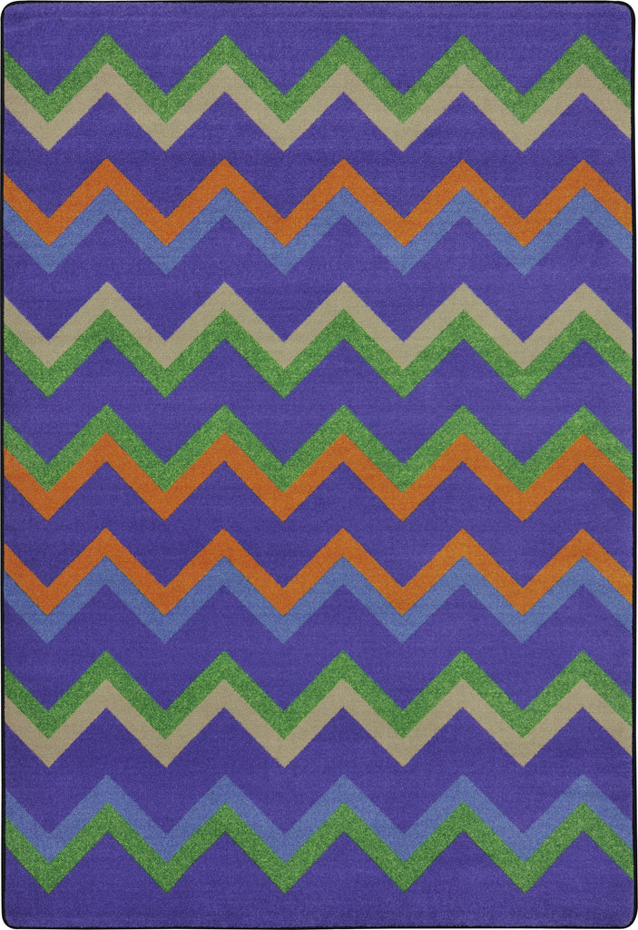 Sonic© Violet Classroom Rug, 7'8" x 10'9" Rectangle