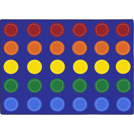 Spaces and Places™ Classroom Circle Time & Seating Rug, 7'8" x 10'9" Rectangle (seats 30)