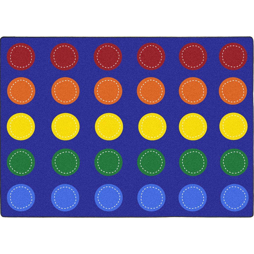 Joy Carpets Spaces and Places™ Classroom Circle Time & Seating Rug, 7'8 ...