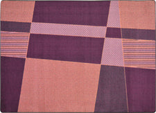 Spazz© Kid's Play Room Rug, 3'10" x 5'4" Rectangle Purple