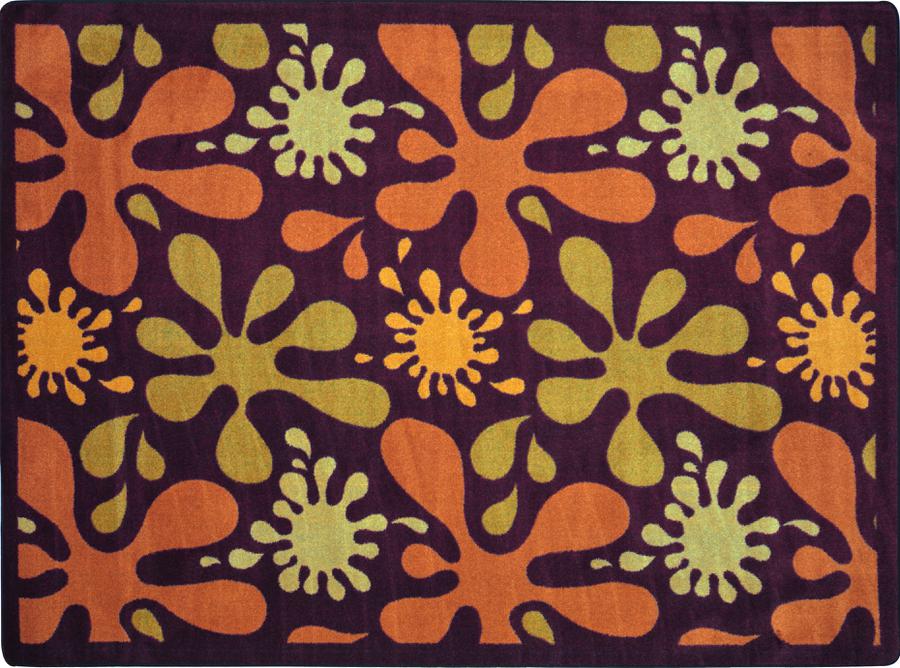 Orange Splat Rug Joy Carpets Splat© Classroom Rug, 3'10