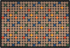 Spot On© Classroom Rug, 3'10" x 5'4" Rectangle Antique