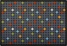 Spot On© Classroom Rug, 3'10" x 5'4" Rectangle Licorice