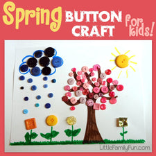 Spring Button Craft for Kids!