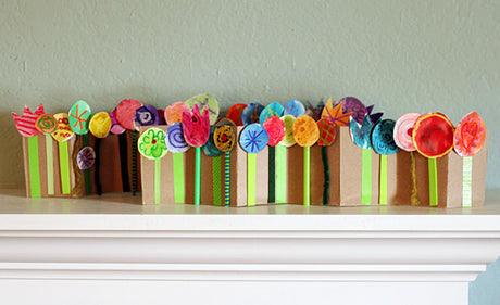 Colorful Spring Flower Collage