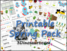 Spring Preschool Pack from 3 Dinosaurs!