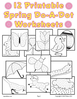 12 Spring Do-A-Dot Printables!
