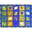 Spring Things™ Multi-Colored Classroom Carpet, 7'8" x 10'9" Rectangle (Seats 30)