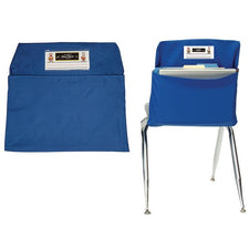 Blue Seat Sack, Standard Size 14 Inch Chair Storage Pocket