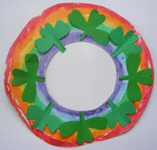 Colorful St. Patrick's Day Wreath Craft
