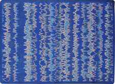 Static Electricity© Classroom Rug, 5'4" x 7'8" Rectangle Blue