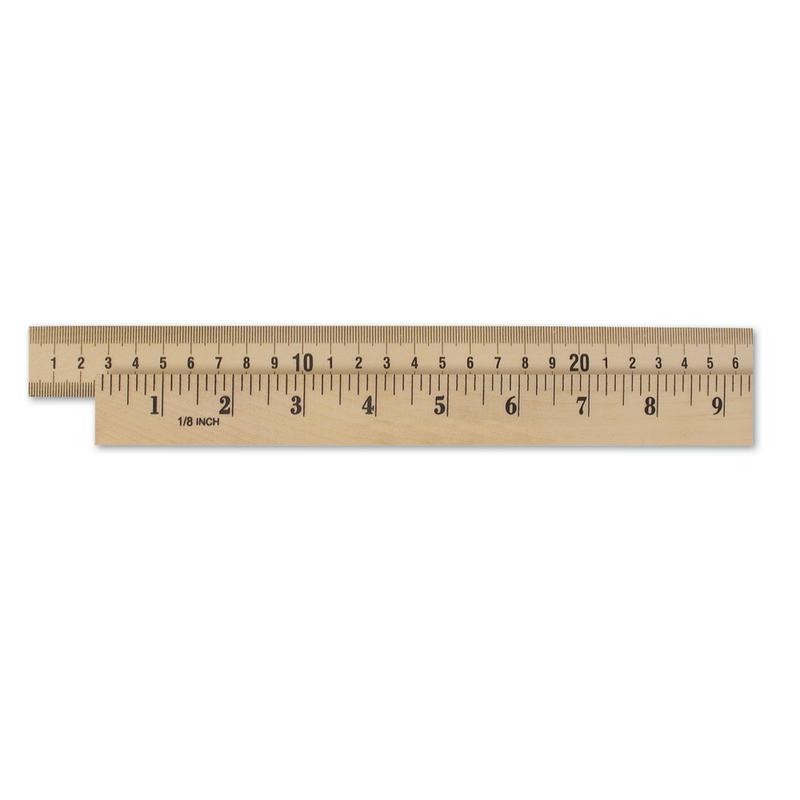 Wooden Meter Stick: Plain Ends